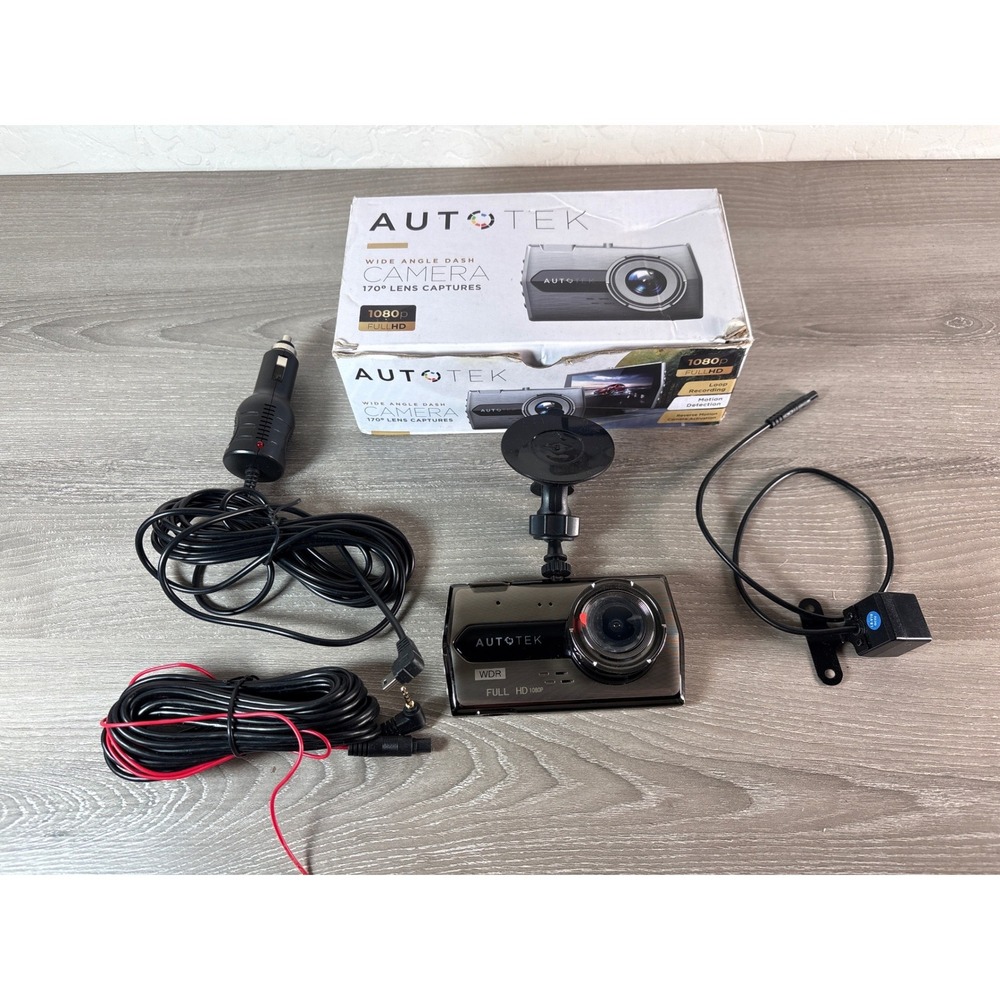 AUTOTEK‎ WDR Full HD 1080p Wide Angle Dash Camera with Suction Mount